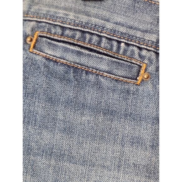 Old Navy Bermuda Lowest Rise Medium Rinse Denim Hip Hop Streetwear Size 12 A0135 - Picture 4 of 6